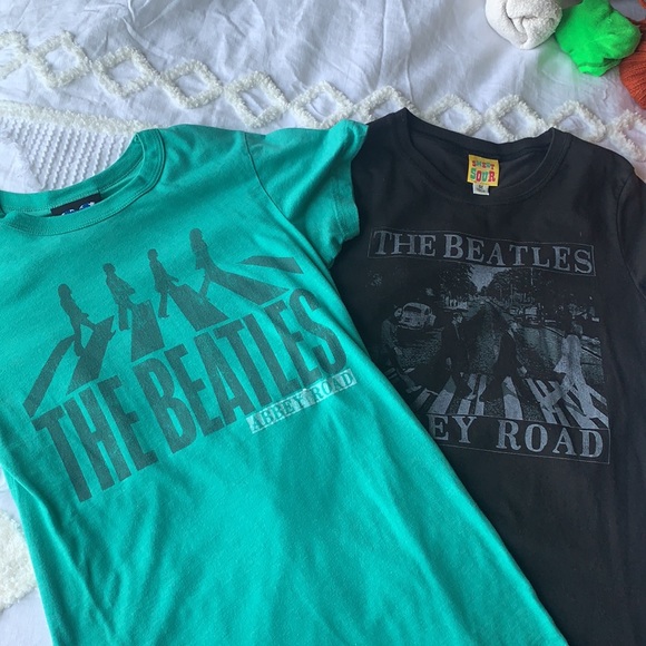 Green The Beatles Graphic T-Shirt - Picture 2 of 2